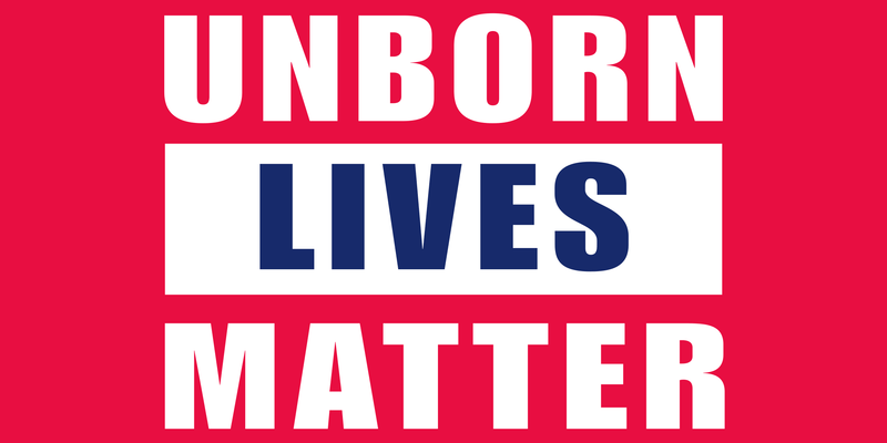 Unborn Lives Matter 3'X5' Flag ROUGH TEX® 100D