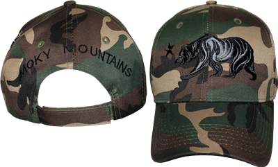 SMOKY MOUNTAINS BEAR CAMO CAP