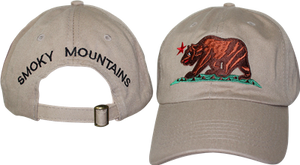 SMOKY MOUNTAINS BEAR KHAKI CAP