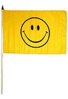 12 Smiley Face 12''X18'' Stick Flags - Rough Tex ®100D