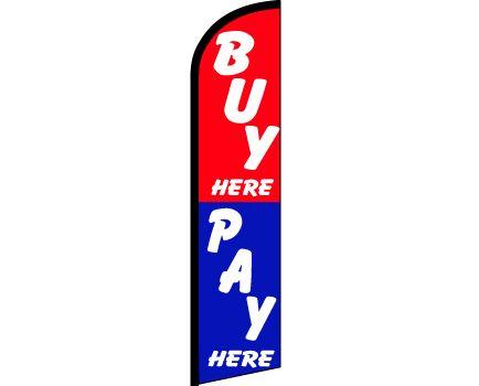 BUY HERE PAY HERE SWOOPER FLAG