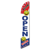 Welcome Open Smiley Flag