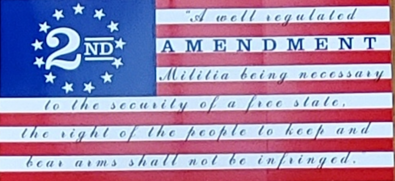 Betsy Ross 2nd Amendment A Well Regulated Militia Bumper Sticker