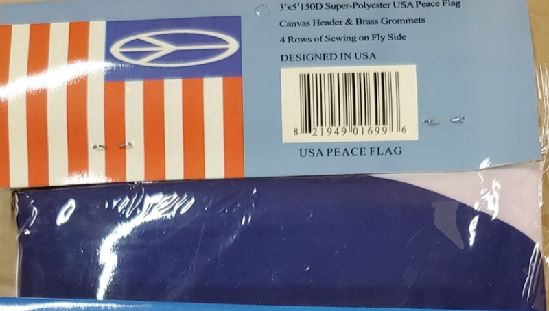 USA Peace Flag  3'X5' Rough Tex® 150D Super Polyester