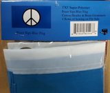 Peace Sign Blue Flag 3'X5' Rough Tex® 100D Super Polyester