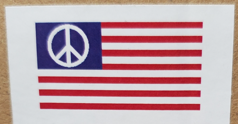 USA Peace Flag 3'X5' Rough Tex® 150D EMBROIDERED