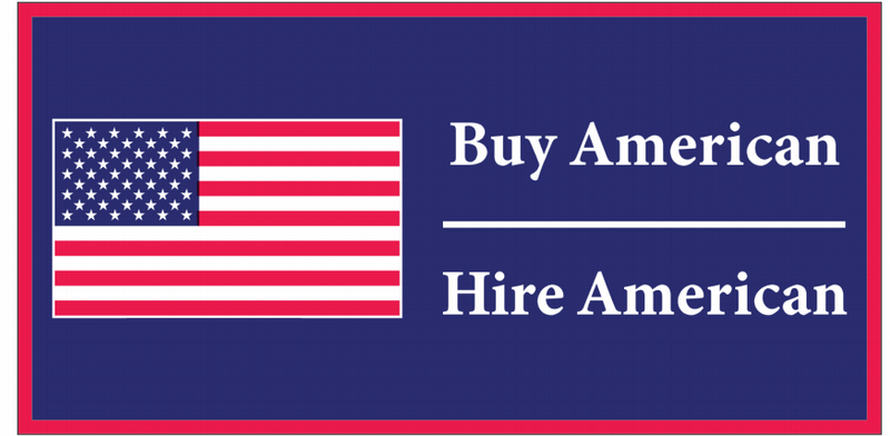 Buy American Hire American - Bumper Sticker