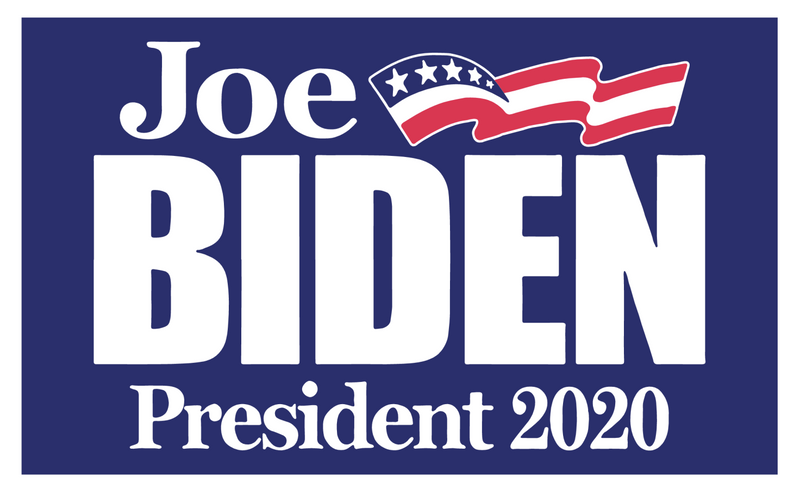 144 Joe Biden President 2020 Blue 8''X12'' Stick Flag With 22" Stick Rough Tex ®68D Polyester