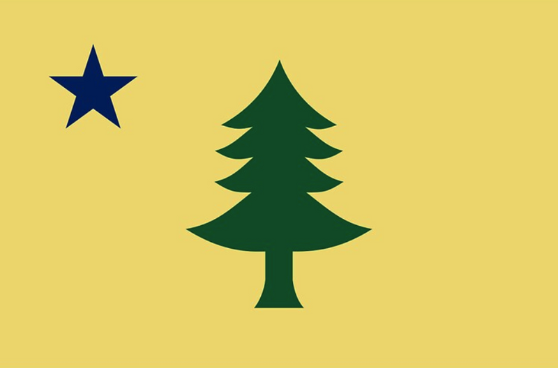 Maine 1900 2'X3' Flag Rough Tex® 100D