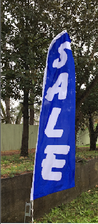 Sale Blue Swooper Flag