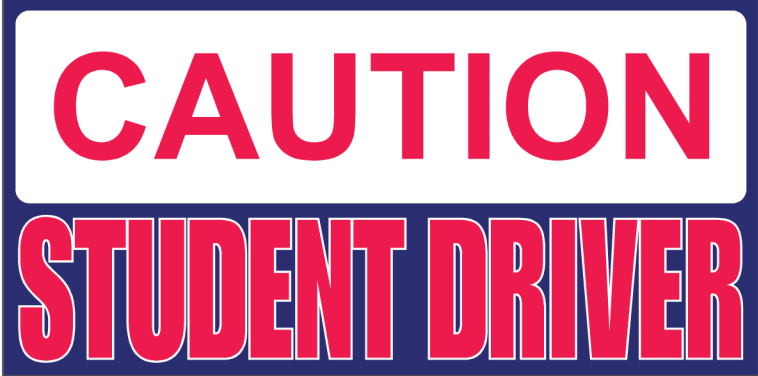 Caution Student Driver - Bumper Sticker
