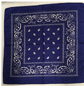 Assorted Bandana Paisley Head Wrap In Various Colors 100% Cotton 22"X22"