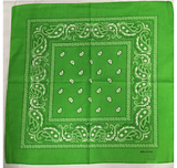 Assorted Bandana Paisley Head Wrap In Various Colors 100% Cotton 22"X22"