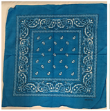 Assorted Bandana Paisley Head Wrap In Various Colors 100% Cotton 22"X22"