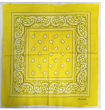 Assorted Bandana Paisley Head Wrap In Various Colors 100% Cotton 22"X22"