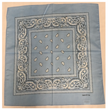 Assorted Bandana Paisley Head Wrap In Various Colors 100% Cotton 22"X22"