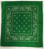 Assorted Bandana Paisley Head Wrap In Various Colors 100% Cotton 22"X22"