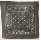 Assorted Bandana Paisley Head Wrap In Various Colors 100% Cotton 22"X22"