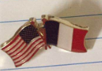 USA France Friendship Hat & Lapel Pin