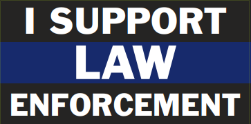 I Support Law Enforcement Bumper Sticker
