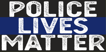 Police Lives Matter Faded Bumper Sticker