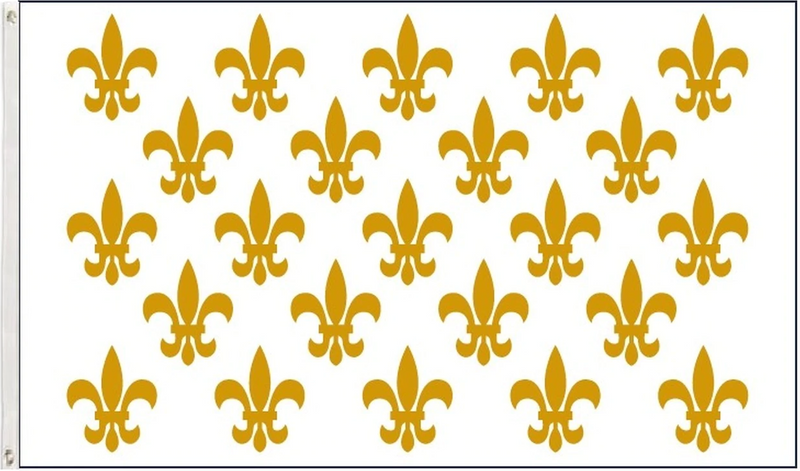 French Fleur-De-Lis Historical 3'X5' Flag ROUGH TEX®100D