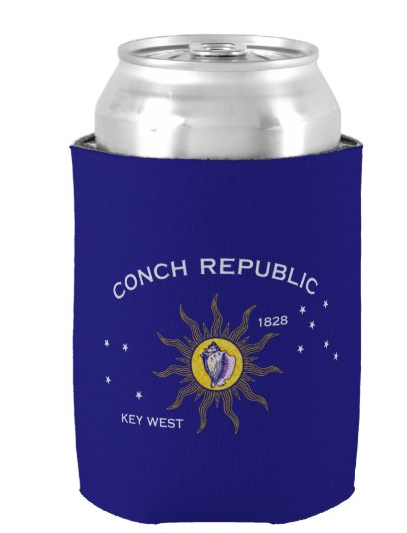 Conch Republic Royal Blue Neoprene Can Jacket Holder Drink Koozie Rough Tex®