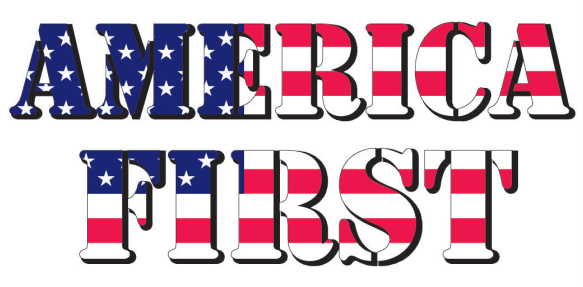 America First White - Bumper Sticker
