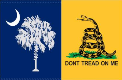 South Carolina Gadsden 3'X5' Flag ROUGH TEX® 100D