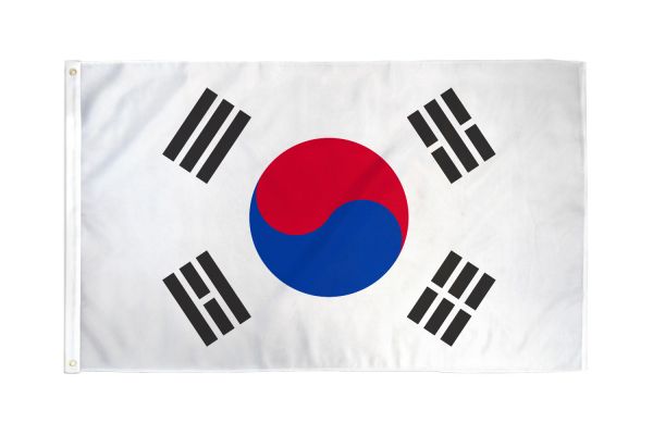 South Korea 3'X5' Country Flag ROUGH TEX® 68D Nylon