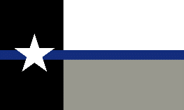 Texas Police Memorial 3'X5' Flag ROUGH TEX® 68D Nylon