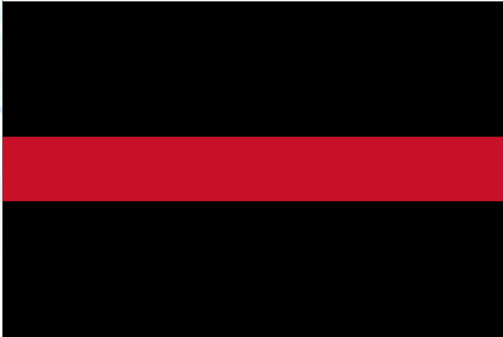 Thin Red Line 3'X5' Flag ROUGH TEX® 68D