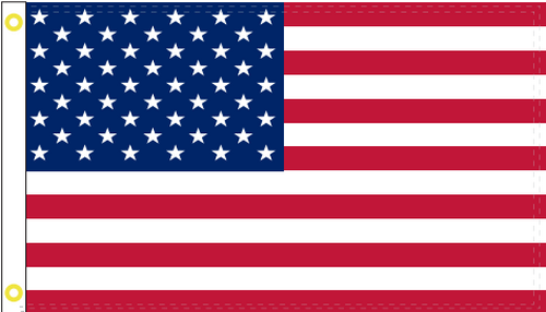 USA 3'X5' Flag Rough Tex® Printed Nylon