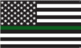 USA Green Line 3'X5' Flag ROUGH TEX® 100D