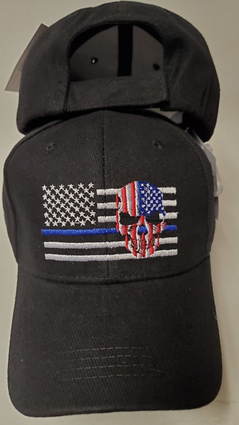 USA Police Memorial Skull Cap