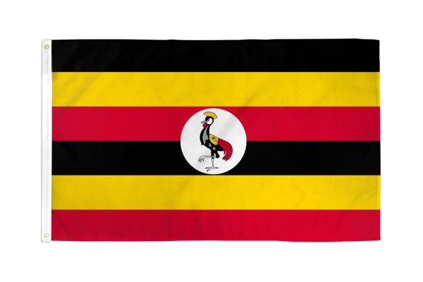 Uganda 3'X5' Country Flag ROUGH TEX® 68D Nylon
