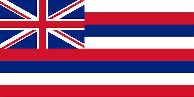 Hawaii- 12"X18" Rough Tex® 100D Flag With Grommets