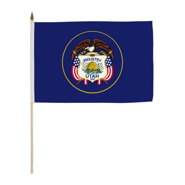 Utah Stick Flags - 12''x18'' Rough Tex ®68D