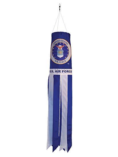 AIR FORCE EMBROIDERED Flag Wind Sock