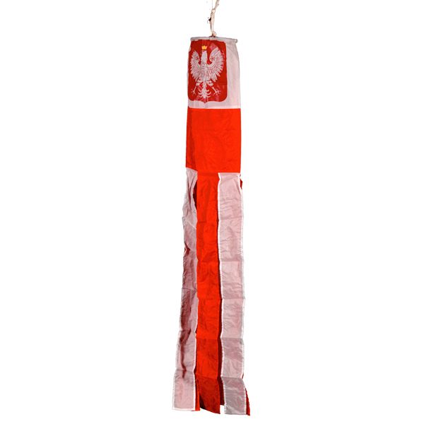 POLISH POLAND PRINTED EAGLE Flag Wind Sock