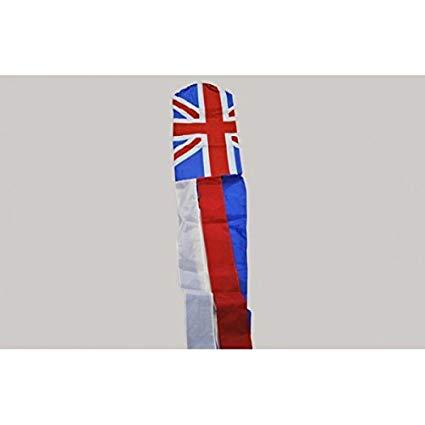 UNITED KINGDOM PRINTED SHINY Flag Wind Sock