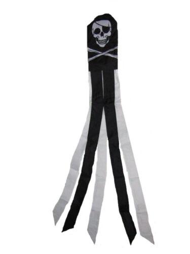 JOLLY ROGER PIRATE PATCH Flag Wind Sock