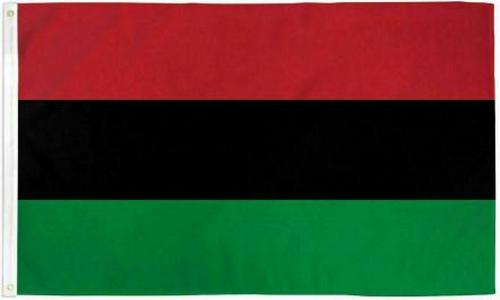 Afro American Tri Color 3'X5' Flag Rough Tex® 68D Nylon