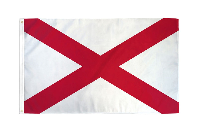 Alabama 12"x18" State Flag (With Grommets) ROUGH TEX® 68D Nylon