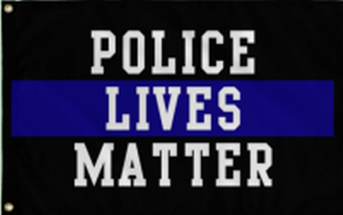 Police Lives Matter 4'X6' Flag Rough Tex® 100D