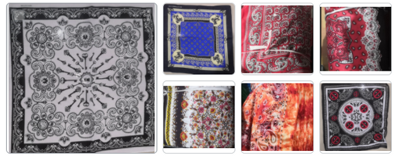 Assorted Paisley Pattern Bandanas Head Wrap In Various Designs 100% Cotton 22