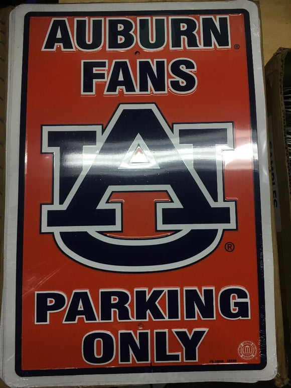 Auburn Tigers War Eagle Country Embossed Metal Arrow Sign - Hangtime, Made In USA