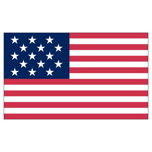 Star Spangled Banner ( 15 Stars & 15 Stripes) 3'X5' Flag ROUGH TEX®100D