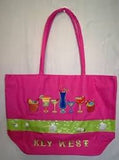 Key West Cocktails & Shells Beach Bag