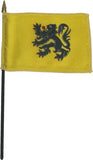 12 Flanders Flag 12''X18'' Stick Flags - Rough Tex ®100D